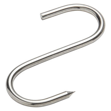 S-hook butcher stainless steel 4x80mm standers