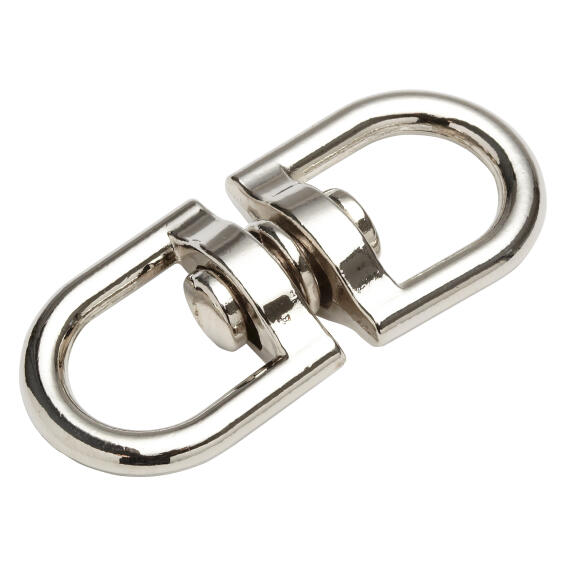 Double ended swivel eye hook nickel plated 20.5mm standers