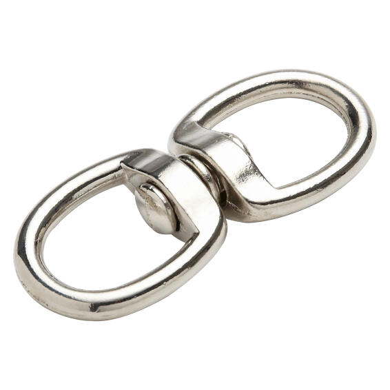Double ended swivel eye hook nickel plated 14.0mm standers