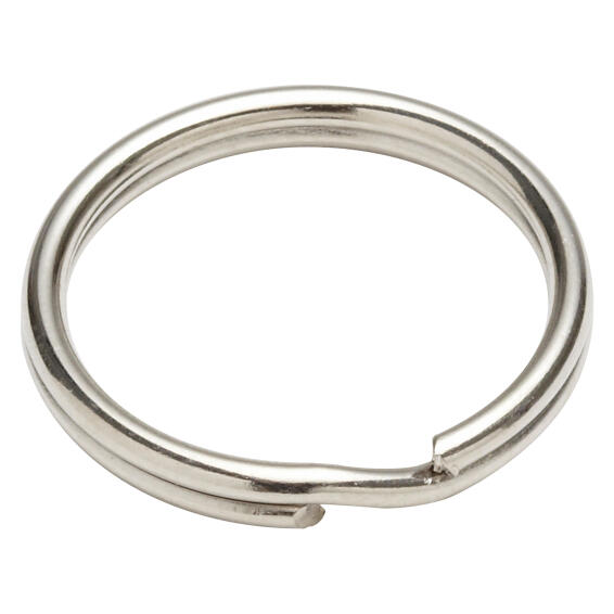 Key rings nickel plated 22mm 4pc standers