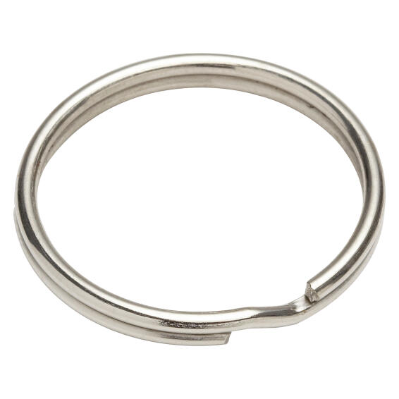 Key rings nickel plated steel 30mm 3pc standers