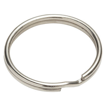 Key rings nickel plated steel 30mm 3pc standers
