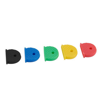 Key head covers round assorted colours 17mm 5pc standers
