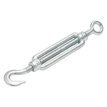 Turnbuckle hook to eye forged for 10mm cable 180kg standers