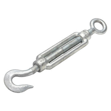 Turnbuckle hook to eye forged for 12mm cable 200kg standers