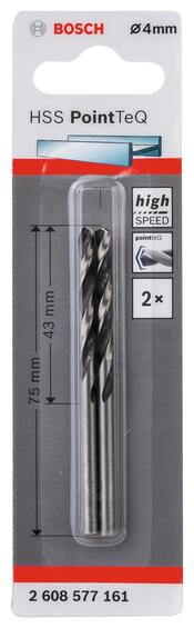 HSS PointTeQ 4 mm 2 pc