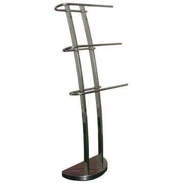 Towel rack free standing 3 bar chrome SENSEA silver