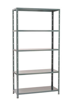 Collapsible Metal Shelving Grey 193X100 5 Tier