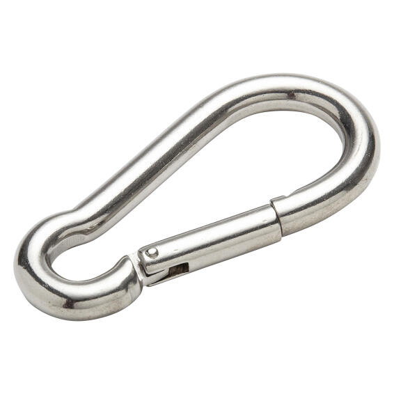 Spring hook stainless steel 10x100mm 296kg standers