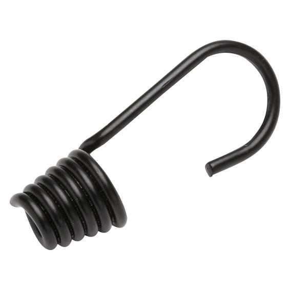 Rubber cable hooks 4mm black 4pc standers