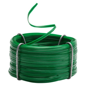 Green plastic coated link wire 40m