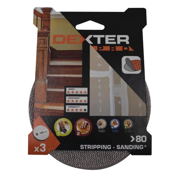 Mesh disc DEXTER PRO d125mm G120 by pack