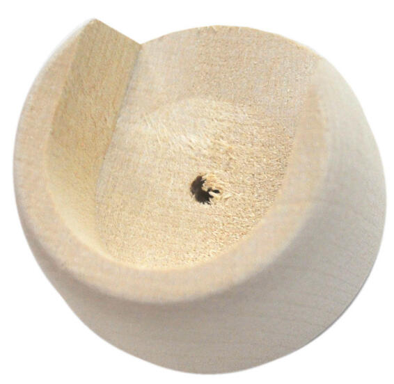 Inspire curtain rod recess bracket  28mm diam d system light wood