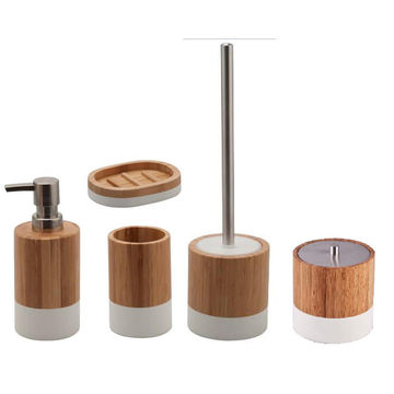 Sensea James Tumbler Bamboo And White With Inner Plastic