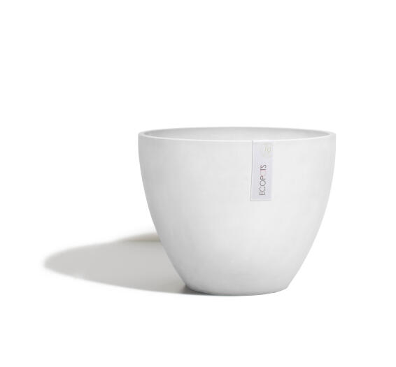 Pot antwerp white grey ECOPOT 40cm