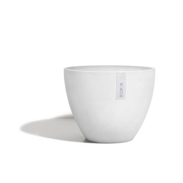 Pot antwerp white grey ECOPOT 40cm