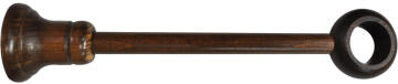 Curtain Rod Bracket INSPIRE Extendable 35mm Diameter Dark Oak 130-215mm