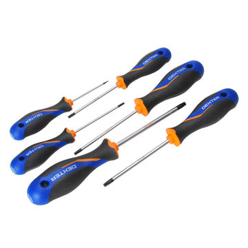 Set of 6 screwdrivers Tamper Torx DEXTER