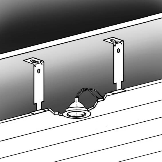 Interior Cladding Accessory PVC Bracket for Suspended Ceiling Silver 150mm pack of 3
