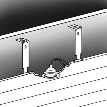 Interior Cladding Accessory PVC Bracket for Suspended Ceiling Silver 150mm pack of 3