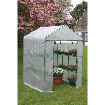 Greenhouse 4 shelf & film cover NORTENE 1.43mx1.43mx1.95m