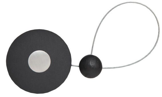 Curtain Tie Back Magnetic Anthracite Disc