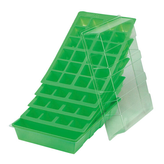 Seedling Trays, NORTENE, 35cmx23.5cm, 4 Planting Trays + 2 Covers