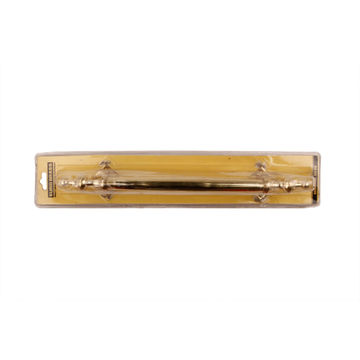 Door pull handle on rose brass 400mm euro brass