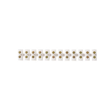 Terminal Block 1 Screw Cable Connector 4mm White