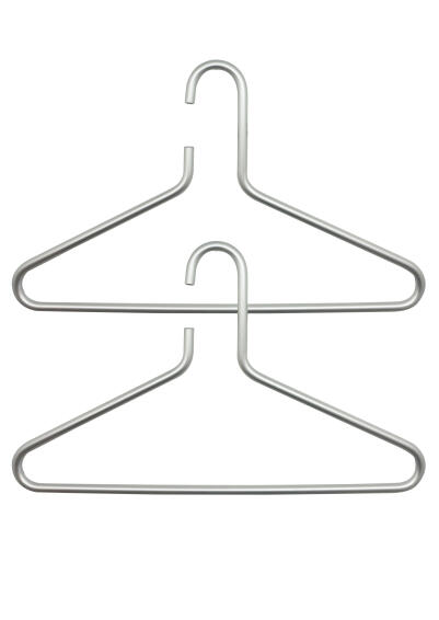 Spaceo aluminium coat hanger 2 pack