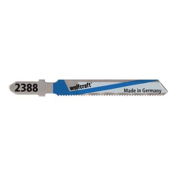 2 Jigsaw blades WOLFCRAFT T-shaft steel fine cut