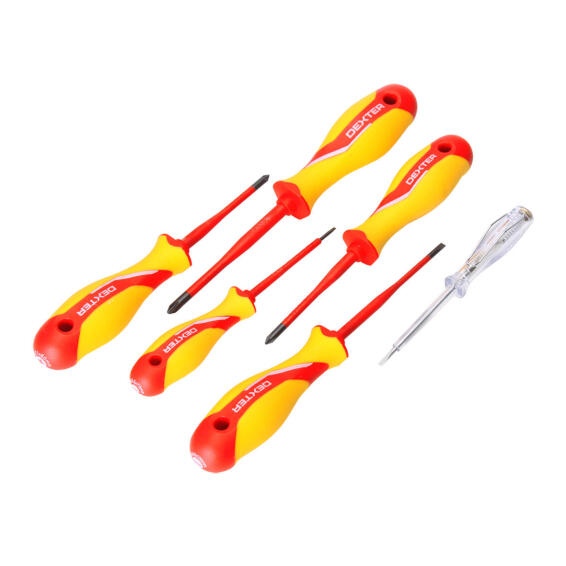 Set of 6 insulated screwdrivers DEXTER