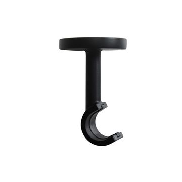 Single fix curtain bracket graph mat black w/c d20 60mm 2pcs inspire