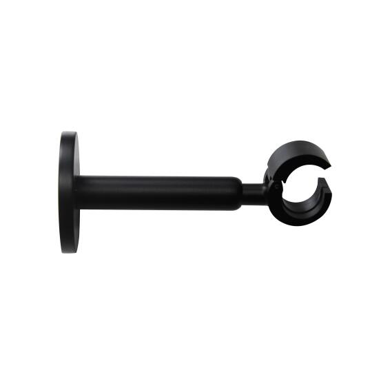 Inspire  graphite single curtain pole c bracket matt black 28mm 1pce