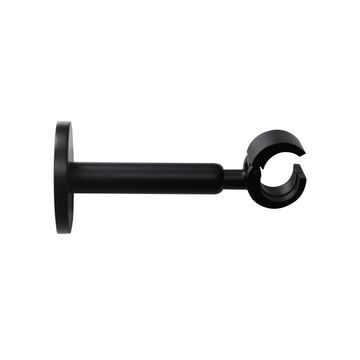 Inspire  graphite single curtain pole c bracket matt black 28mm 1pce