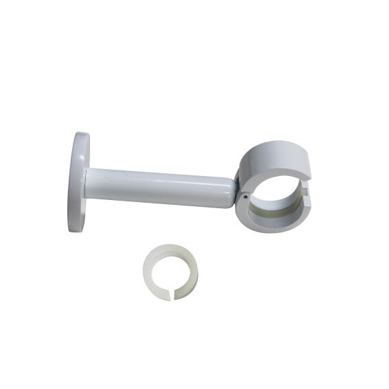 1pc curtain bracket c maya with single extendable glossy white 115-160mm d20/d28 inspire