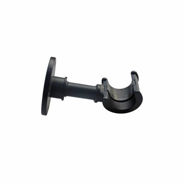 Inspire curtain bracket h d20 facto mat black w/c sgle