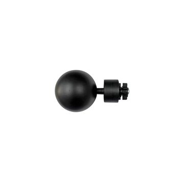 Inspire graphite curtain finial ball matt black 28mm 2pce