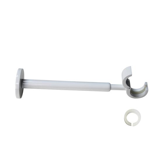 1pc curtain bracket d maya glossy white with single extendable d20/d28 195-300mm inspire