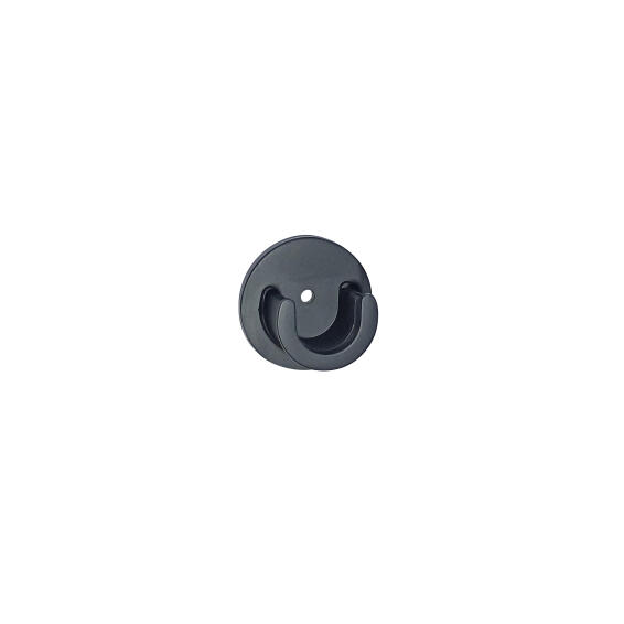 Inspire curtain bracket rec j d20 gra/facto mat blk 2pcs