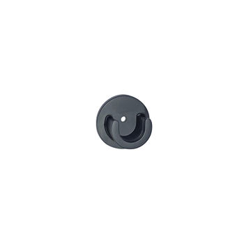 Inspire curtain bracket rec j d20 gra/facto mat blk 2pcs