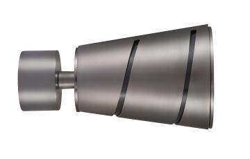 Curtain Rod Finial INSPIRE 28mm Diameter Cut Pommel Black Nickel x1