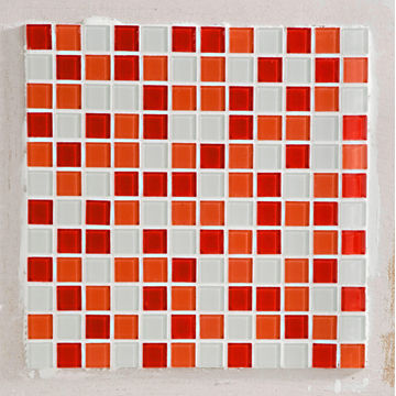 Mosaic tile glass ARTENS shaker red 30cm x 30cm