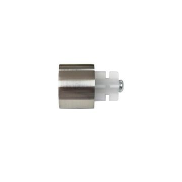 2pcs curtain finals cap glam chrome brushed d28 inspire