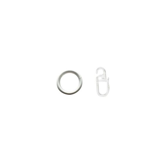 Inspire curtain ring hooks d20 mat wht