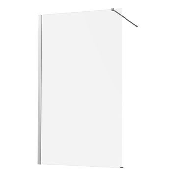 Sensea Remix Shower Screen Silver With Clear Glass W120cmxH200cm