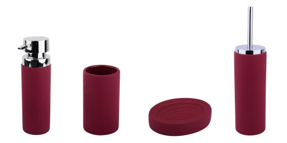 Soap dispenser ceramic SENSEA Barney red