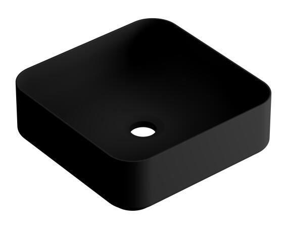 Sensea Studio Ceramic Basin Square Black W36cmxD36cmxH12cm