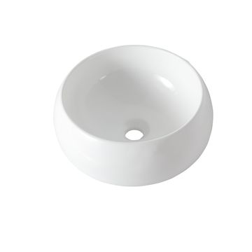 Sensea Lune Counter basin ceramic round  white with glossy finish W40cmxD40cmxH15.5cm