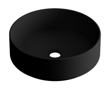 Sensea Ceramic Round Basin Black W37cmxH37cmxH12cm
